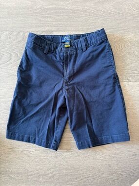 Polo by Ralph Lauren Navy Flat-Front Chino Shorts